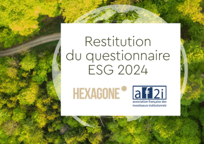 Restitution du questionnaire ESG Af2i x Hexagone 7 novembre 2024 17 heures